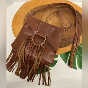 Friday Harbor Leather Western fringed Crossbody Bag